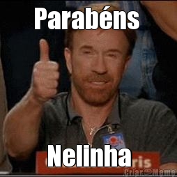 Parab�ns  Nelinha