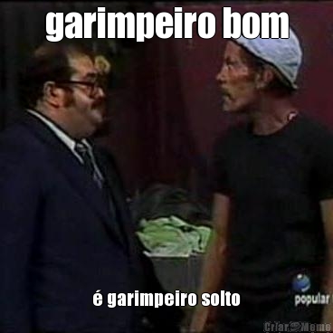 garimpeiro bom � garimpeiro solto