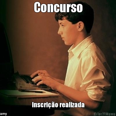 Concurso Inscri��o realizada