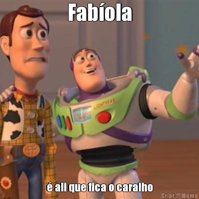 Fab�ola � ali que fica o caralho