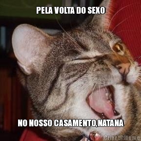 PELA VOLTA DO SEXO NO NOSSO CASAMENTO,NATANA