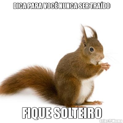 DICA PARA VOC� NUNCA SER TRA�DO FIQUE SOLTEIRO