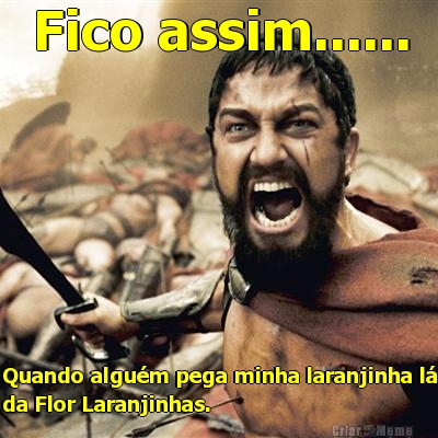 Fico assim...... Quando algu�m pega minha laranjinha l�
da Flor Laranjinhas.