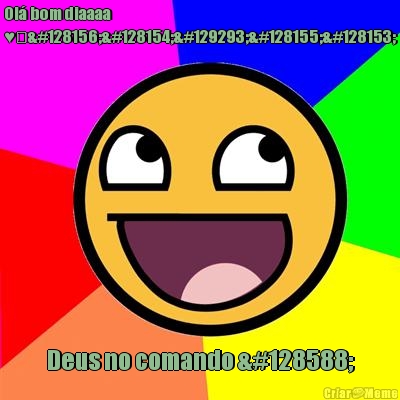 Ol� bom diaaaa
♥️💜💚🤍💛💙 Deus no comando 🙌