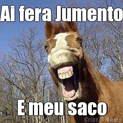 Ai fera Jumento E meu saco
