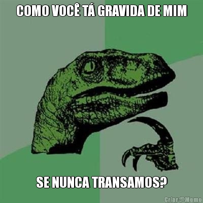 COMO VOC� T� GRAVIDA DE MIM SE NUNCA TRANSAMOS?
