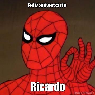 Feliz anivers�rio  Ricardo