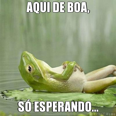 AQUI DE BOA, S� ESPERANDO...
