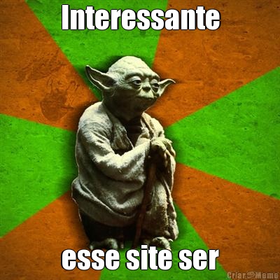 Interessante esse site ser