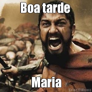 Boa tarde  Maria