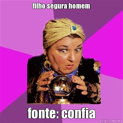 filho segura homem fonte: confia