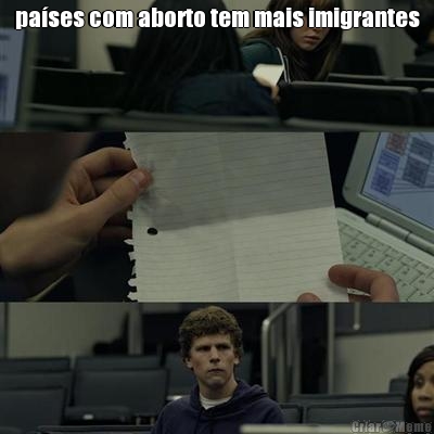 pa�ses com aborto tem mais imigrantes 