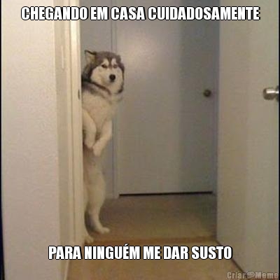 CHEGANDO EM CASA CUIDADOSAMENTE PARA NINGU�M ME DAR SUSTO