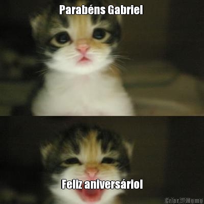 Parab�ns Gabriel  Feliz anivers�rio!