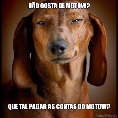 N�O GOSTA DE MGTOW? QUE TAL PAGAR AS CONTAS DO MGTOW?