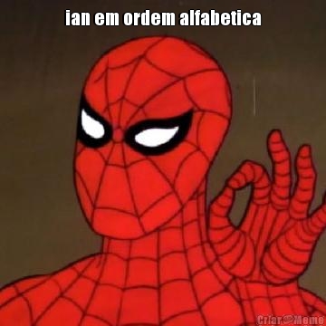 ian em ordem alfabetica 
