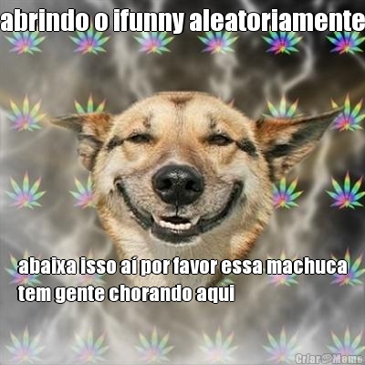 abrindo o ifunny aleatoriamente abaixa isso a� por favor essa machuca
tem gente chorando aqui
