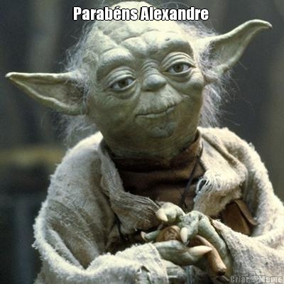 Parab�ns Alexandre  