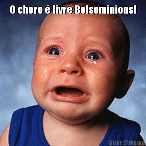 O choro � livre Bolsominions! 