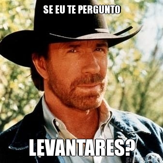 SE EU TE PERGUNTO LEVANTARES?