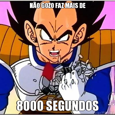 N�O GOZO FAZ MAIS DE
 8000 SEGUNDOS