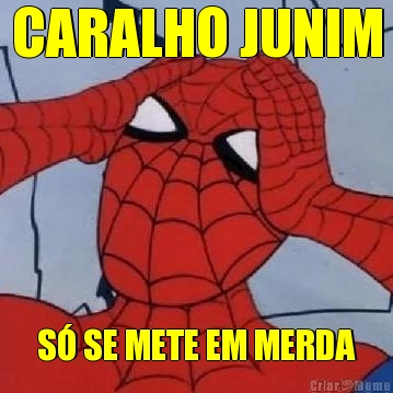 CARALHO JUNIM S� SE METE EM MERDA