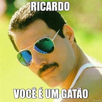RICARDO  VOC� � UM GAT�O