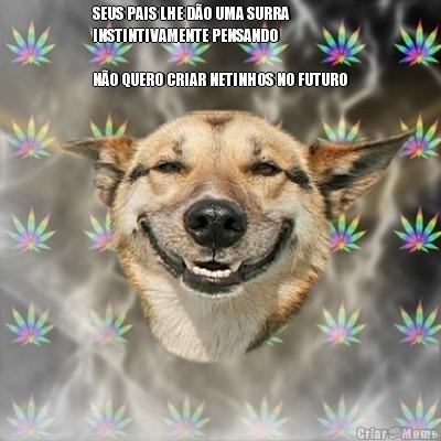 SEUS PAIS LHE D�O UMA SURRA
INSTINTIVAMENTE PENSANDO 

N�O QUERO CRIAR NETINHOS NO FUTURO
 