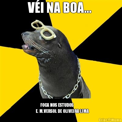 V�I NA BOA...          FOCA NOS ESTUDOS
   E. M.VERSOL DE OLIVEIRA LIMA