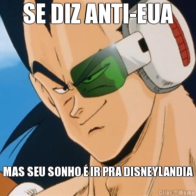 SE DIZ ANTI-EUA MAS SEU SONHO � IR PRA DISNEYLANDIA