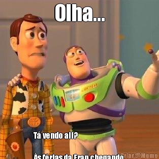 Olha... T� vendo ali?

�s f�rias da Fran chegando.