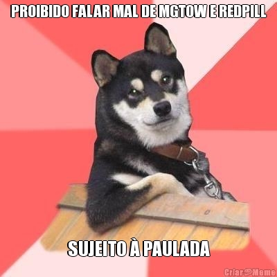 PROIBIDO FALAR MAL DE MGTOW E REDPILL SUJEITO � PAULADA