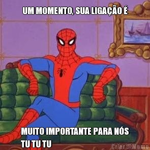 UM MOMENTO, SUA LIGA��O � MUITO IMPORTANTE PARA N�S
TU TU TU