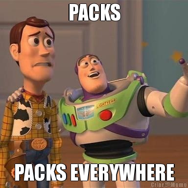 PACKS PACKS EVERYWHERE