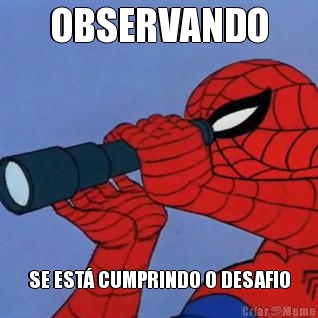 OBSERVANDO SE EST� CUMPRINDO O DESAFIO