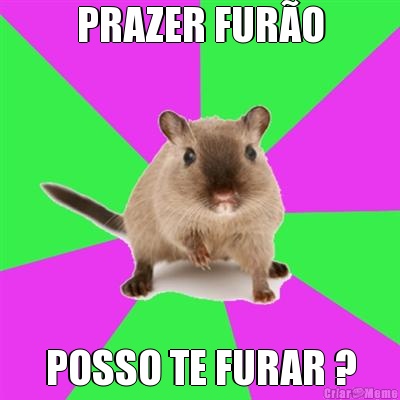 PRAZER FUR�O POSSO TE FURAR ?