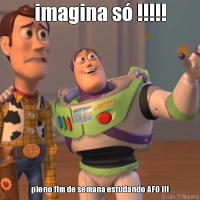 imagina s� !!!!! pleno fim de semana estudando AFO !!!