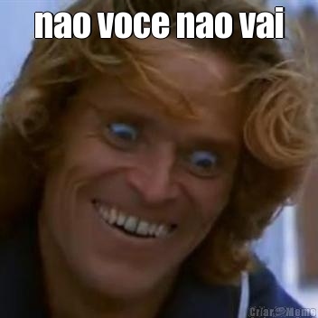 nao voce nao vai 