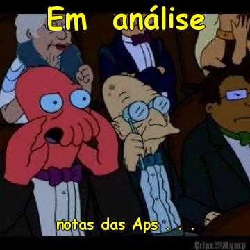 Em  an�lise notas das Aps . . .