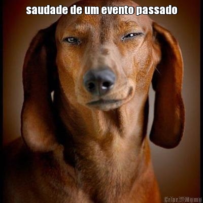 saudade de um evento passado 