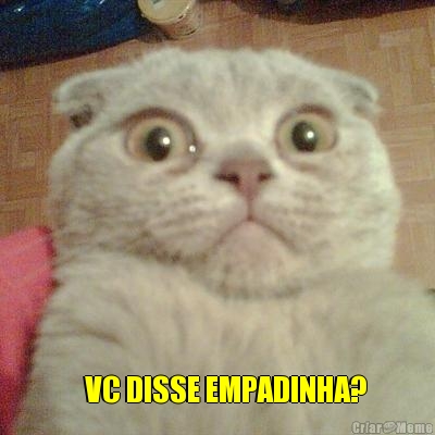     VC DISSE EMPADINHA?