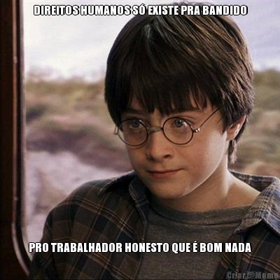 DIREITOS HUMANOS S� EXISTE PRA BANDIDO PRO TRABALHADOR HONESTO QUE � BOM NADA