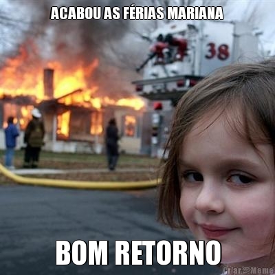 ACABOU AS F�RIAS MARIANA BOM RETORNO