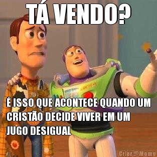 T� VENDO? � ISSO QUE ACONTECE QUANDO UM
CRIST�O DECIDE VIVER EM UM
JUGO DESIGUAL