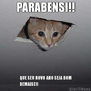 PARABENSI!! QUE SEU NOVO ANO SEJA BOM
DEMAISE!!