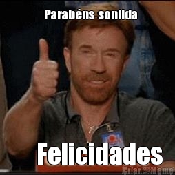    Parab�ns  sonilda      Felicidades