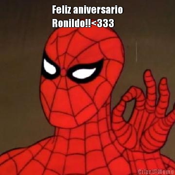 Feliz aniversario
Ronildo!!<333 
