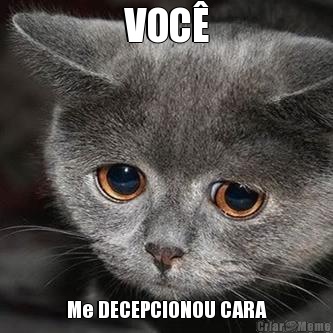 VOC� Me DECEPCIONOU CARA