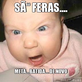 SÃ“ FERAS.... META...BATIDA... DE NOVO