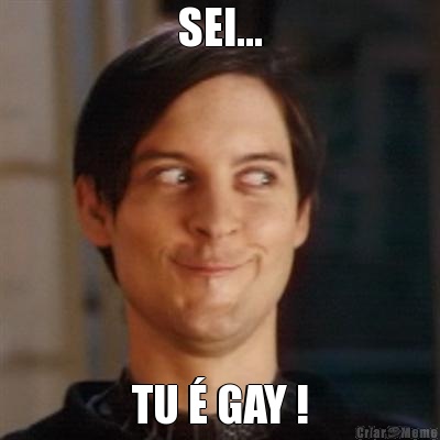 SEI... TU � GAY !